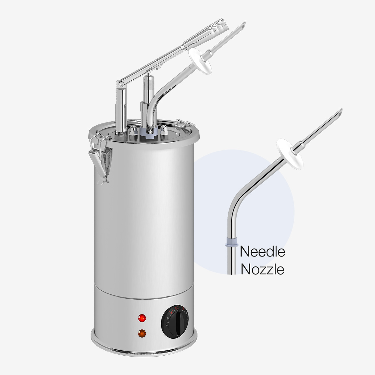 heated bainmarie dispenser needle nozzle 1 1 İğne Uçlu Isıtıcılı Sıcak Sos Pompası Benmari