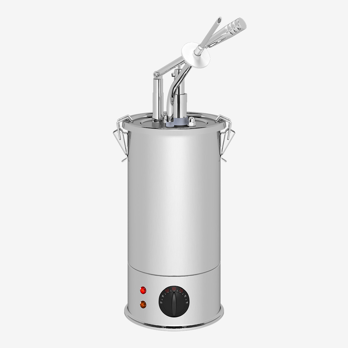 heated bainmarie dispenser needle nozzle 2 1 İğne Uçlu Isıtıcılı Sıcak Sos Pompası Benmari