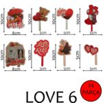 Sevgililer Günü Pasta Süsü Love 6