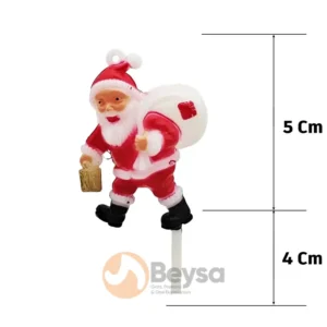 Yılbaşı Pasta Süsü 25'li Paket Çuvallı Noel Baba