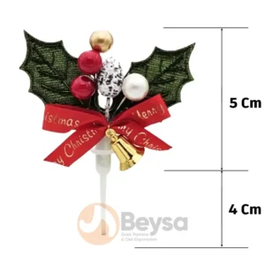 Yılbaşı Pasta Süsü 25'li Paket Kozalak Kokina 25'li