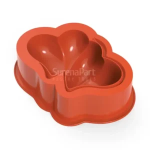 Surenapart Silikon Kalp Pasta Kalıbı Çiftli MSM60