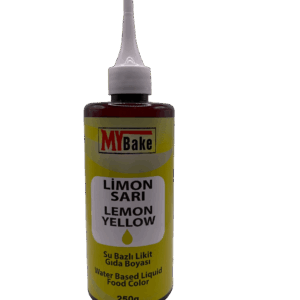 My Bake Su Bazlı Likit Gıda Boyası 250 Ml Limon Sarı