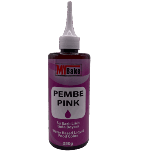 My Bake Su Bazlı Likit Gıda Boyası 250 Ml Pembe