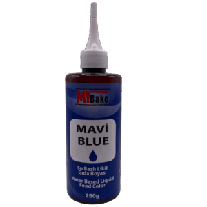 My Bake Su Bazlı Likit Gıda Boyası 250 Ml Mavi