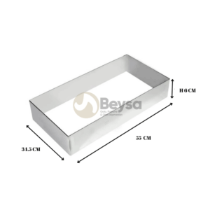 Çember Inox 55x34,5  Cm H6  Dikdörtgen Çember