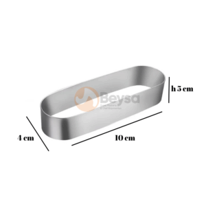 Pasta Çemberi Pandispanya Inox 10X4  Cm H5 OVAL