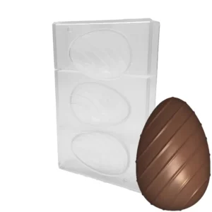 Paskalya Çikolata Kalıbı Yumurta Çizgili 123g