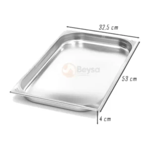 Paslanmaz Çelik Gastronom Küvet 1/1 40