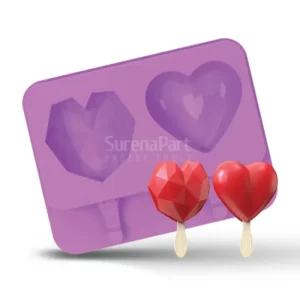 Surenapart Ssc10 Silikon Dondurma Kalıbı Elmas Kalp
