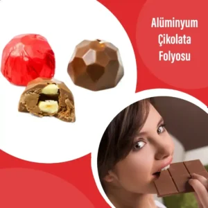 Alüminyum Çikolata Folyosu Düz Kahve-Altın 1KG