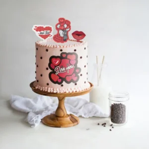 Sevgililer Günü Pasta Süsü Love 2