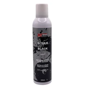 My Bake Siyah Metalik Sprey Gıda Boyası 250 Ml