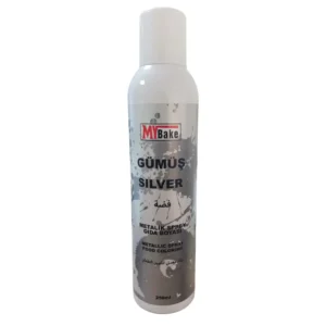 My Bake Metalik Sprey Gıda Boyası 250 Ml Gümüş