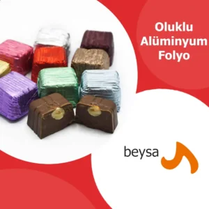 Alüminyum Çikolata Folyosu Kağıt Oluklu Yeşil 1 KG
