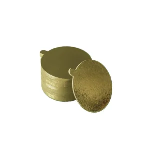 Pasta Altlığı Mendil 8Cm Gold Tek Pasta Altı 50'li