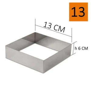 Pasta Çemberi Pandispanya Kare 13x13 Cm H6