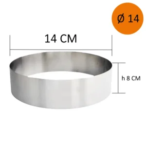 Pasta Çemberi Pandispanya Yuvarlak 14 Cm H8