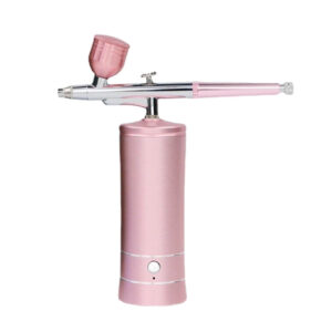 Pembe Airbrush Boya Püskürtme Tabancası Kompresör Set