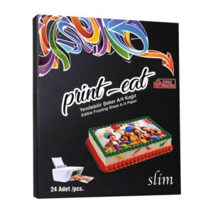 Yenilebilir Şekerli Kağıt Resimli Pasta Baskı Kağıdı