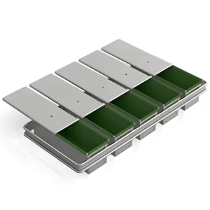 Tost Tavası 5 li Kapaklı Teflonlu 12X12X30